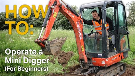 how to drive mini excavator|mini excavator controls run through.